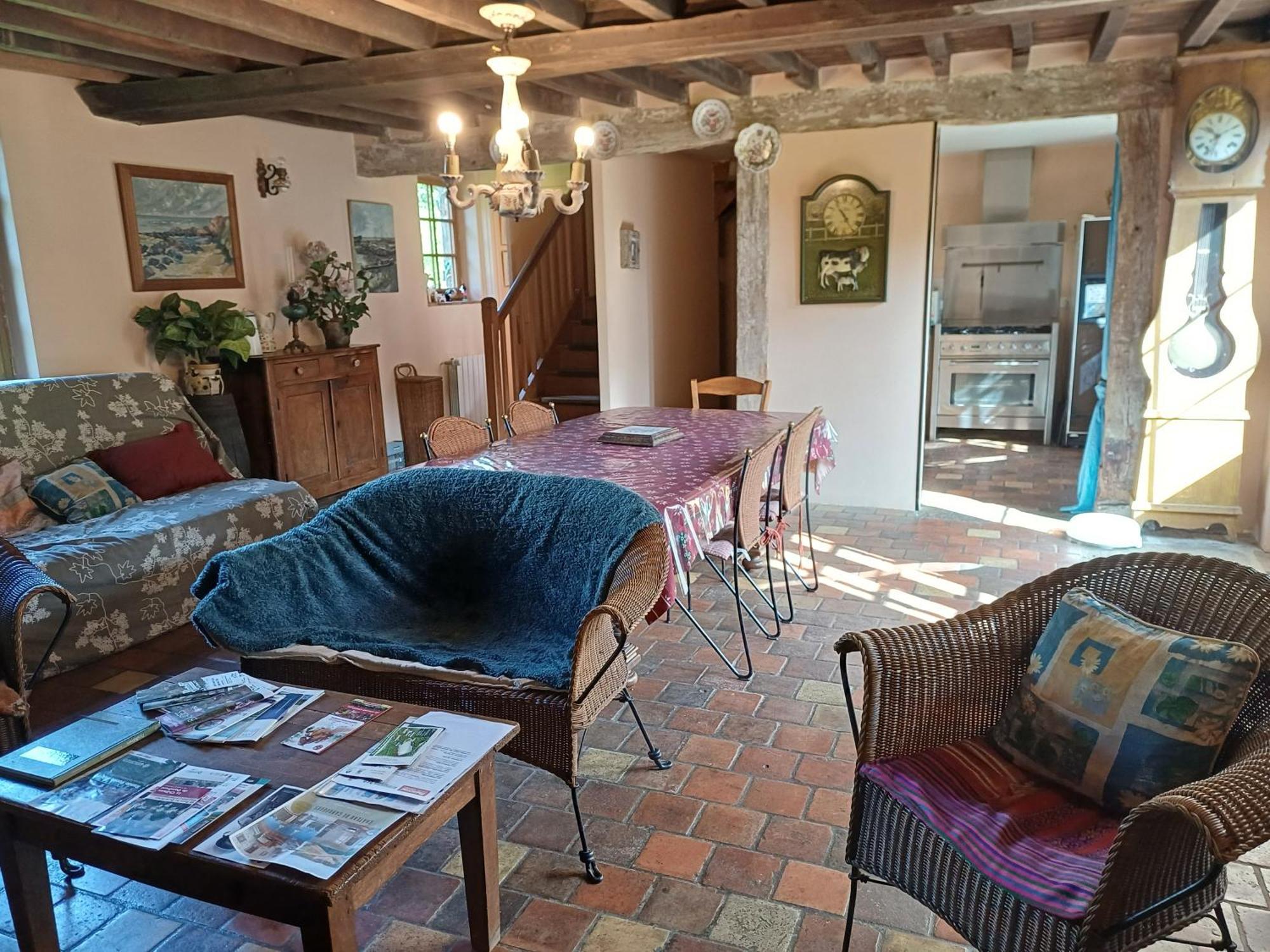 Gite : La Cochetiere : Ancienne Ferme 18Eme Villa Le Grais Luaran gambar